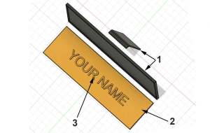 Eπιγραφή γραφείου - πόρτας